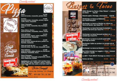 carte pizzeria ornaisons